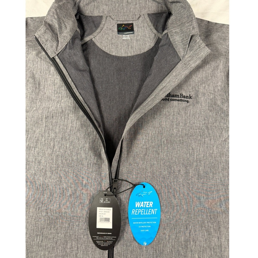 Greg Norman Golf Perform Full Zip Windbreak Water Resistant Jacket XL NWT Logo - Picture 4 of 7